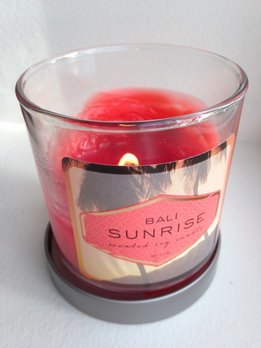 Bali Sunrise Candle smells like volcano capri