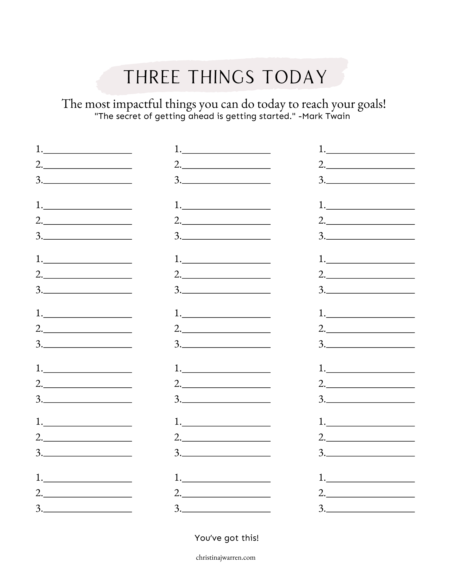 How to Simplify Your List & Accomplish More! - Christina J Warren