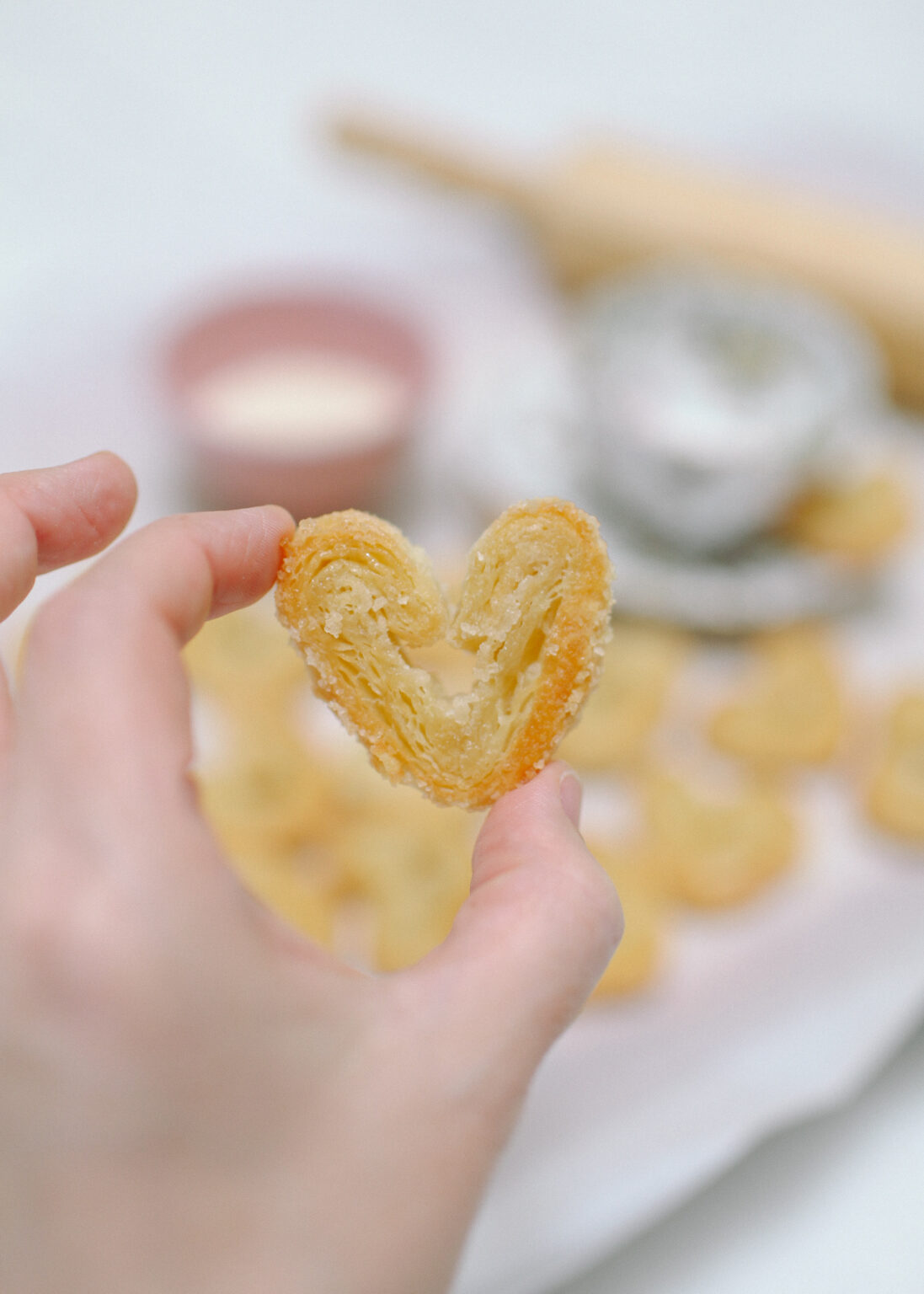 Valentine’s Day Heart Palmiers