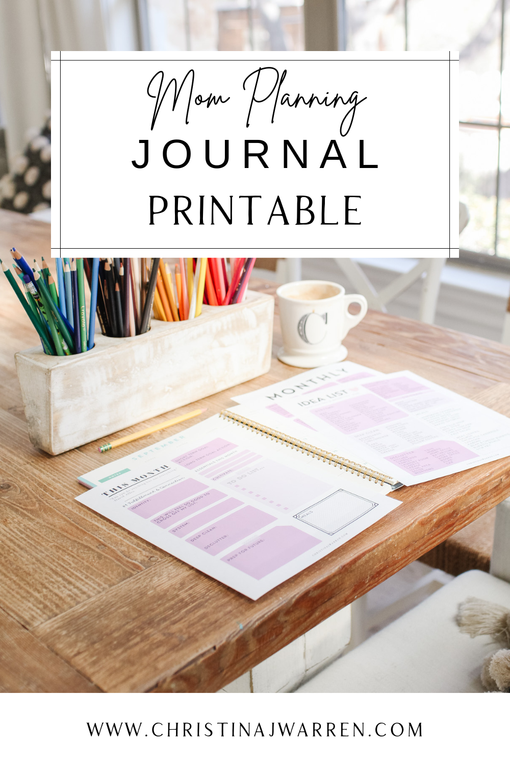free Mom journal planner