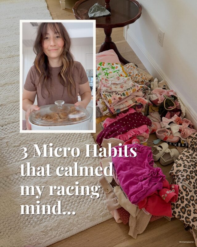 🚩Save this for those overwhelming days when you need a reset ↓

💫 These 3 micro habits made a real difference for me.

1. ❤️ ⚡️I have been practicing @heartmath ’s heart coherence exercise. A 90 second way to connect to your heart and get out of your head. Put your hand on your heart I like to close my eyes and start breathing into my heart space.  slow down your breath. Start to think of something or someone that you feel great gratitude for and focus on that feeling as you breathe into your heart space. Once I’m connected to that feeling of gratitude, I ask God to guide me in whatever area I’ve been overthinking. I get a really clear and simple answer and focus on that throughout the day.
Great technique I learned about through @the_human_design_coach 

It’s more about how to be and not all about what to do. 

2. ☀️I have loads of energy but only when I’m doing things that I’m excited about and that can include chores! I just have to spin it so it’s fun for me.

3. 🌖 Letting my menstrual cycle guide how I organize my energy through the month has been a huge permission slip and guiding light for when I need to rest, and when I am super creative or clearheaded for organizing.

#momlife #momhacks #motherhoodunplugged #mommentalhealth #anxiousmom #perfectionism #overthinker #calmingpractices #motherhoodwellness #momstress #selfcarefirmoms #mindfulparenting #momtips #dailyreset #nervoussystem #momstruggles #ambitiousmom #momwellness